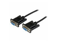 STARTECH.COM 1m Black DB9 RS232 Serial Null Modem Cable F/F