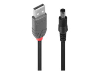 LINDY Adapterkabel USB A - DC 5,5/2,1mm Hohlstecker 1,5m