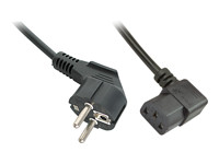 LINDY 3m abgewinkeltes IEC-Netzkabel