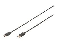 ASSMANN USB-Type-C Lade/Datenkabel Set Type-C zu micro B M/M 1,0m 3er Set 3A high flex Version 2.0 schwarz
