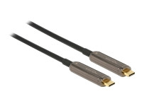DELOCK Aktives Optisches USB-C Video Kabel 4K 60Hz 15m