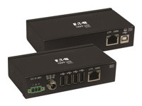 EATON TRIPPLITE 4-Port Industrial USB over Cat6 Extender ESD Protection PoC USB 2.0 Mountable 330ft. 100m TAA