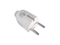 BACHMANN Schutzkontaktstecker braun bruchfest montierbar