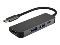 VALUE USB Typ C Dockingstation HDMI 4K 2x USB Typ A + Typ C PD Power Delivery