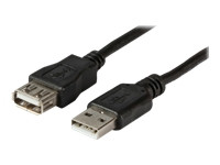 EFB USB2.0 Verlaengerungskabel Stecker Typ A auf Buchse Typ A Grau 1.8m