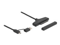 DELOCK USB zu SATA 6 Gb/s Konverter mit USB Type-C oder USB Typ-A Anschluss
