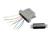 STARTECH.COM DB25 to RJ45modular Adapter - M/F - Serial adapter - DB-25 M to RJ-45 F GC258MF