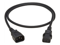 EATON TRIPPLITE PDU Power Cord C13 to C14 - 10A 250V H05VV-F 1M 3,28 FT. Black