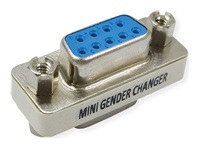 VALUE Mini Gender Changer 9pol. Buchse-Buchse