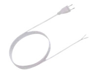BACHMANN Zuleitung 2x0.75 2m schwarz H03VVH2-F Eurostecker unverpackt