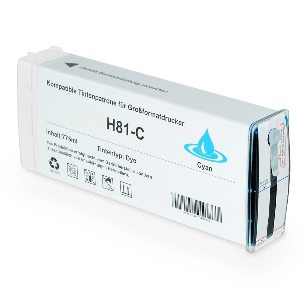 ASC-Premium-Tintenpatrone für HP DesignJet 5500 PS 42 Inch cyan DesignJet 5500 PS 42 Inch DesignJet5500PS42Inch