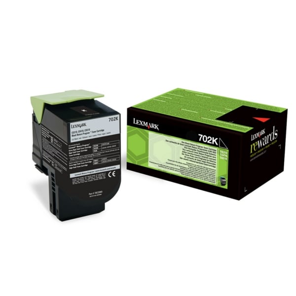 Original Toner Lexmark 70C20K0/702K schwarz 70C20K0