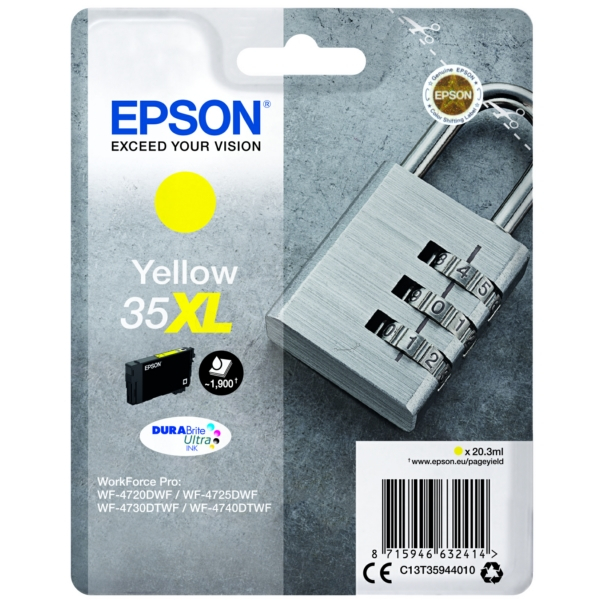 Original Tintenpatrone Epson C13T35944010/35XL gelb C13T35944010