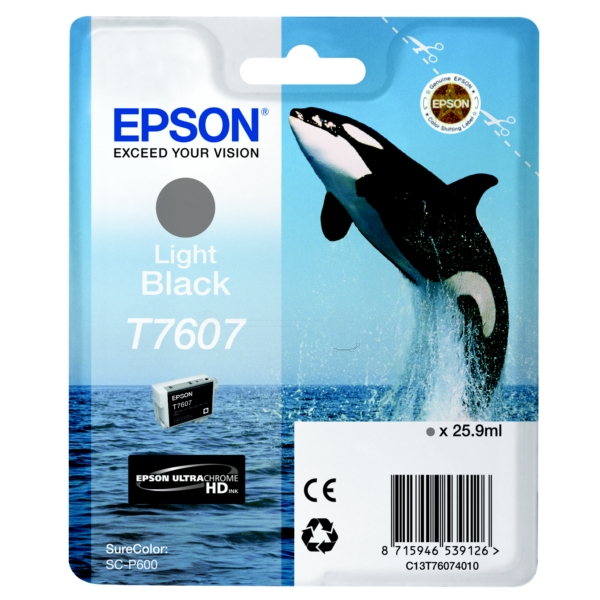 Original Tintenpatrone Epson C13T76074010/T7607 grau C13T76074010