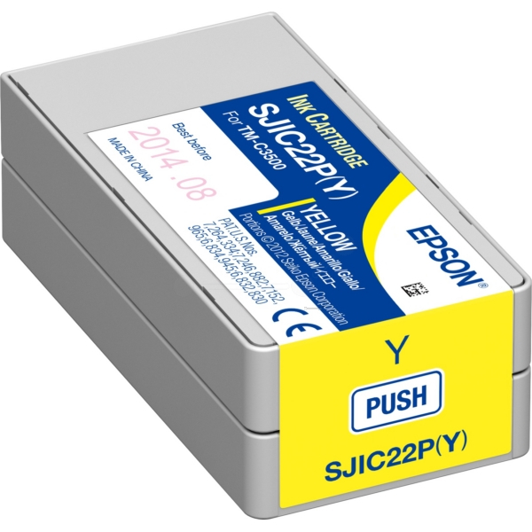 Original Tintenpatrone Epson C33S020604/SJI-C-22-P-(Y) gelb C33S020604